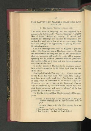 The Parting of Warren Hastings and his Wife.