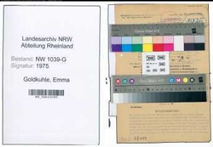 Entnazifizierung Emma Goldkuhle , geb. 00.00.0000 ()