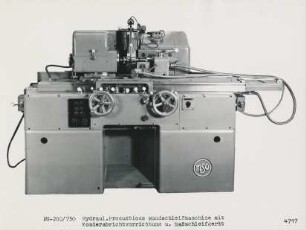 Hydraulische Produktions-Rundschleifmaschine "FH 200 / 750"mit Kopierabrichtvorrichtung und Maßschleifarbeit der MSO Maschinen- und Schleifmittelwerke