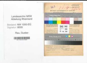 Entnazifizierung Gustav Rau, geb. 05.03.1898 (Landessekretaer)