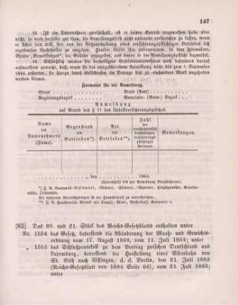 83. Das 20. und 21. Stück des Reichs-Gesetzblatts enthalten unter ...