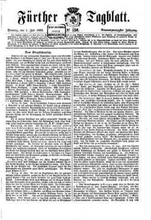 Fürther Tagblatt : General-Anzeiger für Fürth und Umgegend. 1866, 7/12