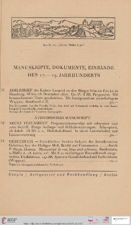 Äthyopisches Manuscript (Nr. 32 - 37)