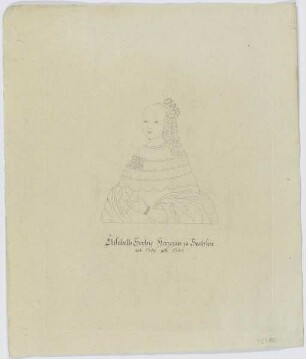 Bildnis der Elisabeth Sophie Herzogin zu Sachsen