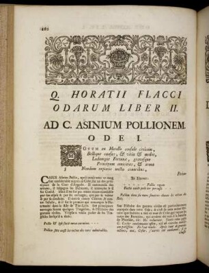 Ad. C. Asinium Pollionem. Ode I. / A Caius Asinius Polio. Ode I. - Ad Septimium. Ode VI. / A Septimius. Ode VI.
