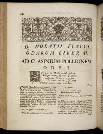 Ad. C. Asinium Pollionem. Ode I. / A Caius Asinius Polio. Ode I. - Ad Septimium. Ode VI. / A Septimius. Ode VI.