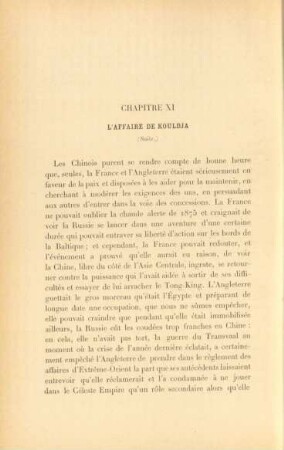 Chapitre XI. L'affaire de Kouldja (Suite)