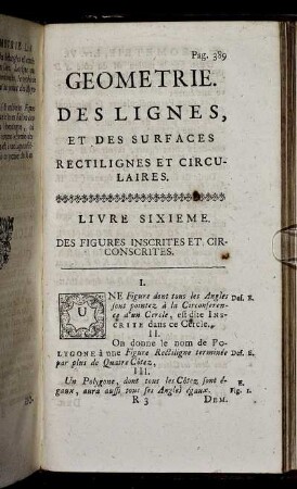 Livre Sixième. Des Figures inscrites et Circonscrites.