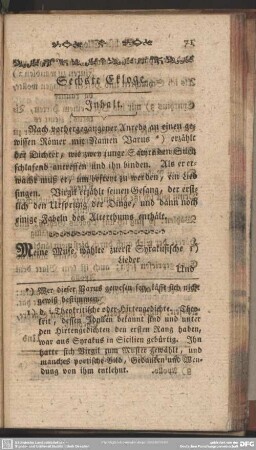 Sechste Ekloge [Silenus]
