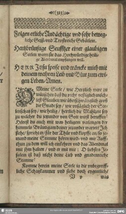 Folgen etliche Andächtige und sehr bewegliche Geist-und Trostreiche Gebätlein