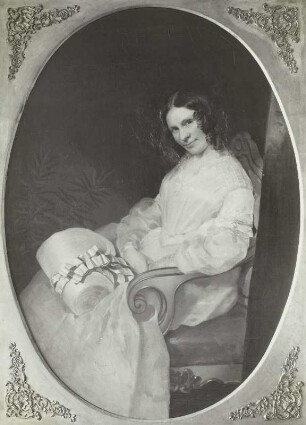 Bildnis der Schwester des Künstlers, Minna Pompilia von Rayski