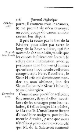 Baye nommée de Saint Loüis.