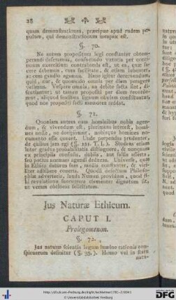 Jus Naturae Ethicum.