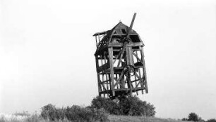 Pömmelte. Mühle Engelbrecht, Bockmühle, Skelett (1980/81 eingestürzt)