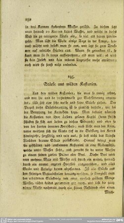 195. Stärke aus wilden Kastanien