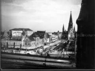 Berlin, Hardenbergstraße mit Ufa-Palast und Kaiser-Wilhelm-Gedächtniskirche