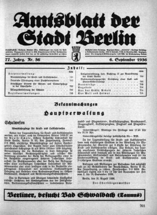 1936,36: Nr. 36, 6. September 1936
