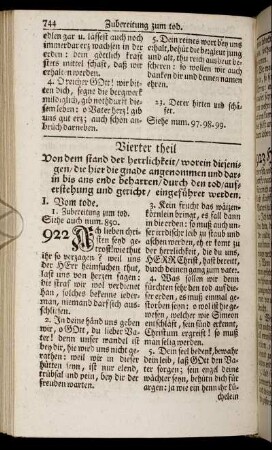 Vierter theil. Von dem stand der herrlichkeit/ ...