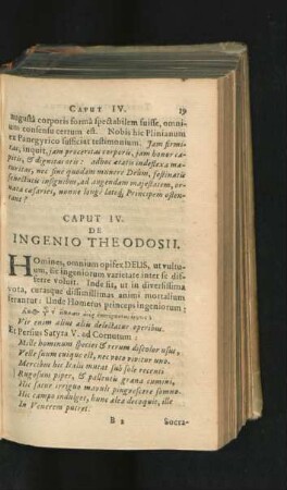 Caput IV. De Ingenio Thodosii.