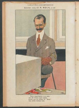 Doctor Julio A. Roca : Caricaturas contemporáneas
