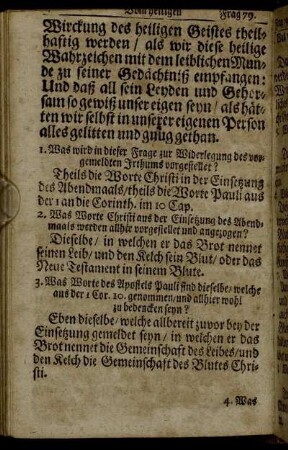 Wirckung des heiligen Geistes theilhaftig werden/ ...