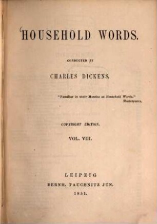 Household words, 8
