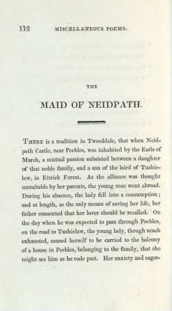 The maid of Neidpath