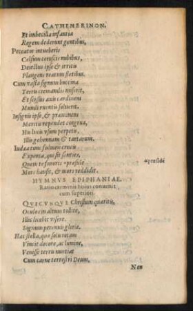 Hymnus Epiphaniae.