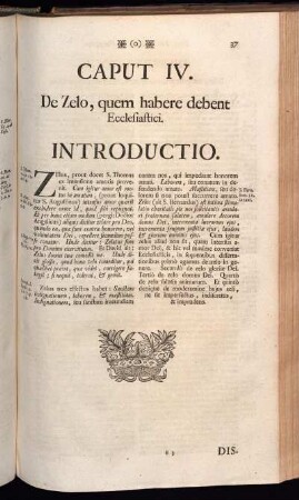 Caput IV. De Zelo, quem habere debent Ecclesiastici.