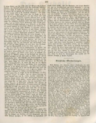 383-384 Kirchliche Mittheilungen