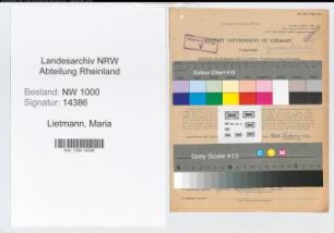 Entnazifizierung Maria Lietmann, geb. 25.07.1914 ()