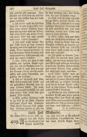 286-292, Aufs Fest Michaelis (409. - 416.)
