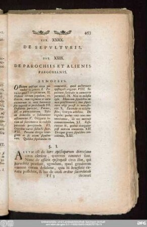 Tit. XXIIX. De Sepulturis.
