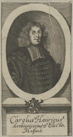 Bildnis von Carolus Henricus, Erzbischof von Mainz