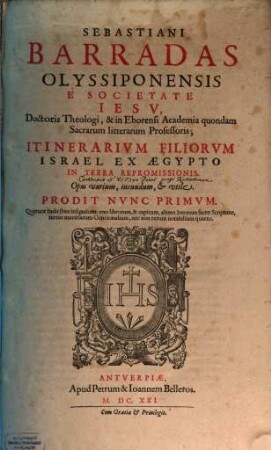 Itinerarium filiorum Israel ex Aegypto in terram repromissionis