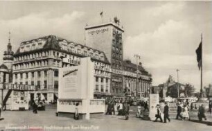 Messestadt Leipzig: Hochhaus am Karl-Marx-Platz