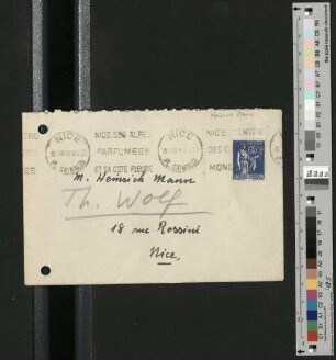 Brief an Heinrich Mann