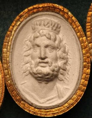 Kopf des Jupiter Serapis, vorwärts geschnitten (Daktyliothek, Supplement)