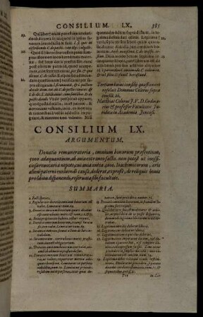 Consilium LX.