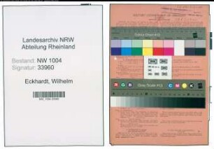 Entnazifizierung Wilhelm Eckhardt , geb. 10.08.1910 (Matrose)