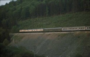 Treuchtlingen Mattenmühle Lok 118 013 D-Zug UIC-X-Bahnpostwagen