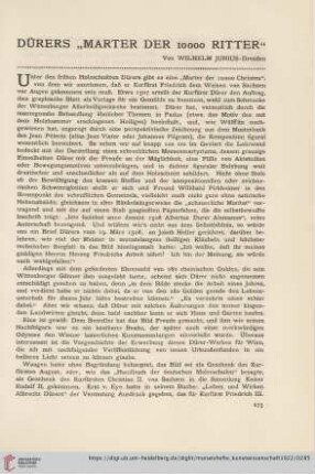 15: Dürers "Marter der 10000 Ritter"