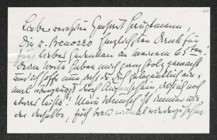 Brief von Fritz Klimsch an Gerhart Hauptmann