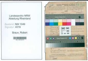 Entnazifizierung Robert Braun , geb. 24.03.1887 (Rechtsbeistand)