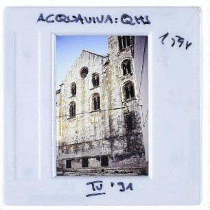Acquaviva delle Fonti, Kathedrale : Westfassade