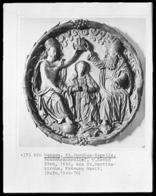 Rosenkranzrelief: Krönung Maria