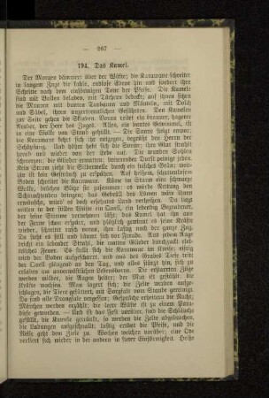 194. Das Kamel.
