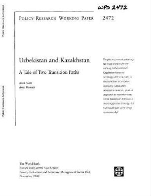 Uzbekistan and Kazakhstan - a tale of two transition paths