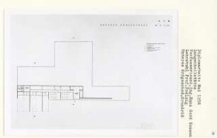 Lungenheilstätte Oberfranken (Diplomarbeit bei Peter Poelzig): Rehabilitations-Abteilung, Grundriss unteres Erdgeschoss 1:200
