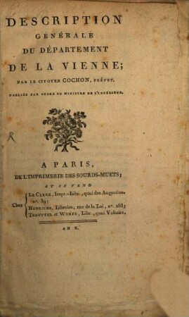 Description générale du département de la Vienne